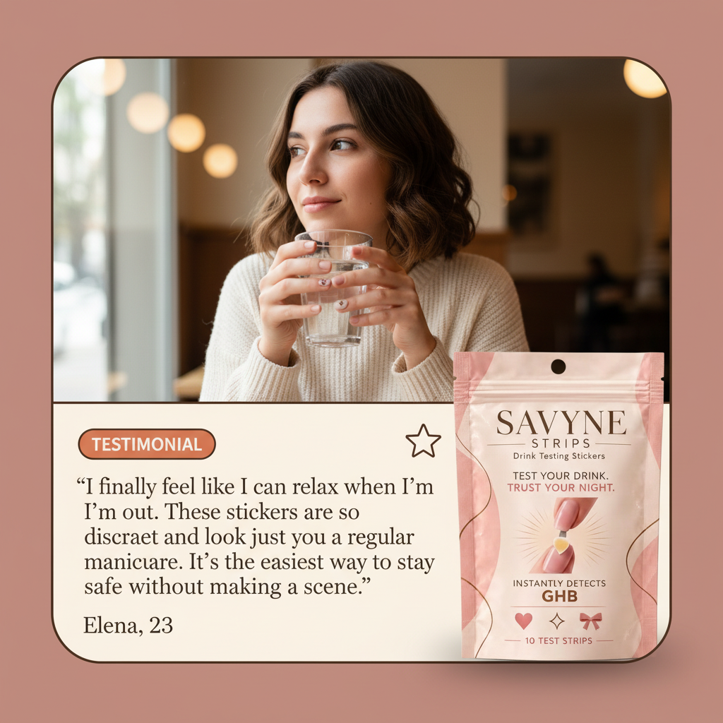 Savyne™ Drink Testing Stickers